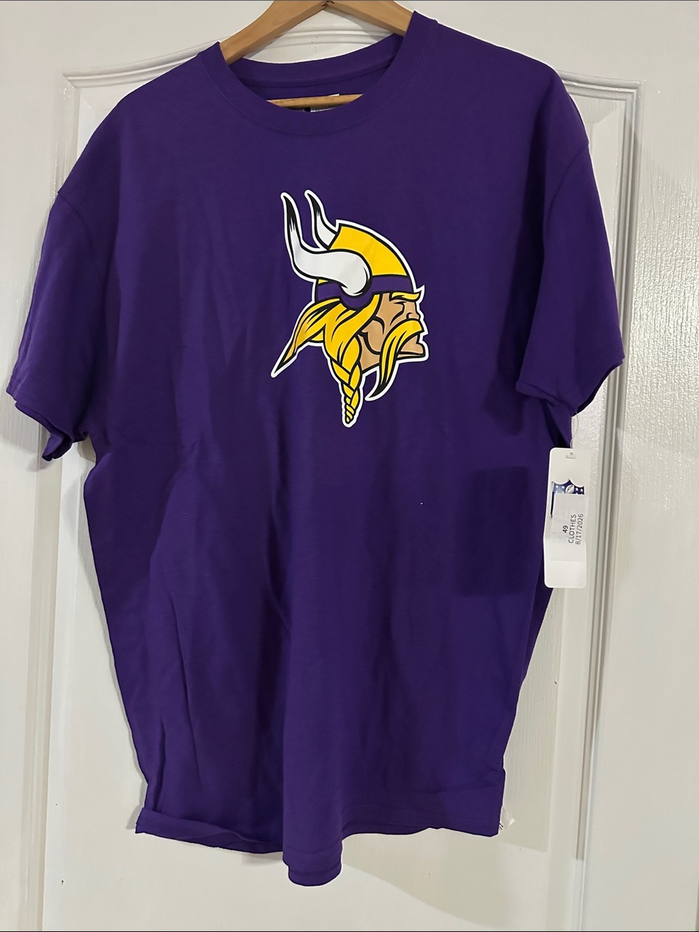 Men's Purple Minnesota Vikings Graphic Logo T-Shirt